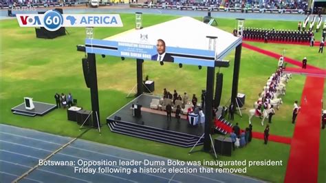 Duma Boko Sworn In As Botswana President Vt News