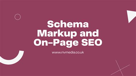 On Page SEO For Schema Markup Enhance Search Visibility