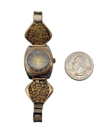 Ladies Gold Nugget Watch