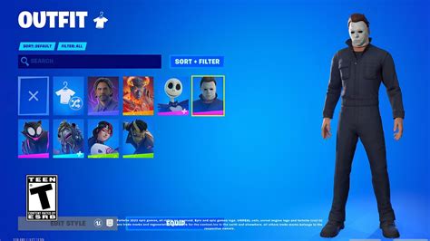 Michael Myers Alan Wake Jack Skellington Skin Showcase Fortnitemares