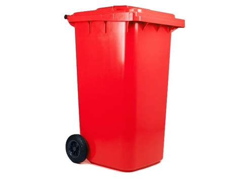 Contenedor de Basura con Ruedas 240 Litros Rojo Weber Catálogo