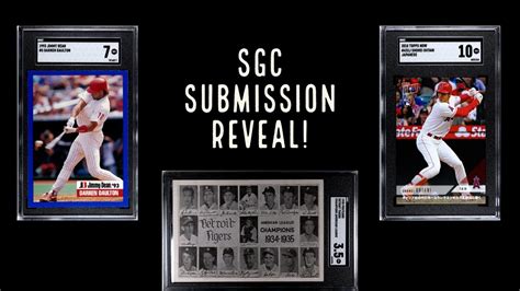 55 Card SGC Grading Submission Reveal YouTube