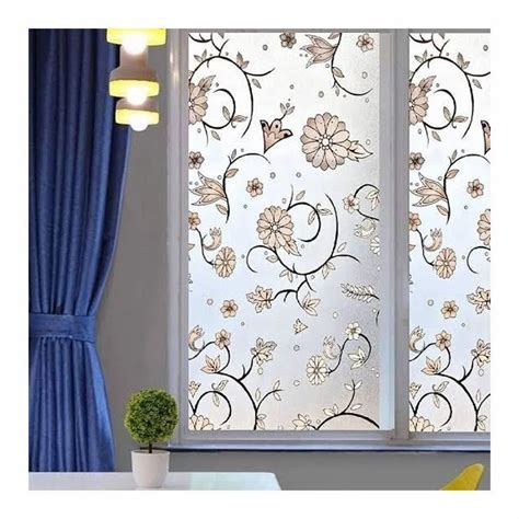 Glossy Floral Window Glass For Partition Size X Ft Lxw At Rs