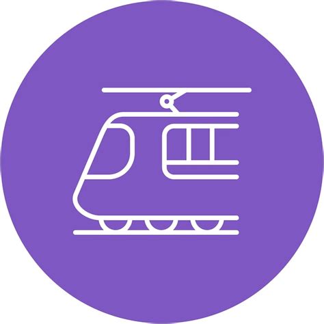 Premium Vector Light Rail Vector Illustration Style