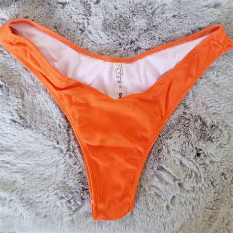Shein Orange Bikini Bottoms Size Xl Depop