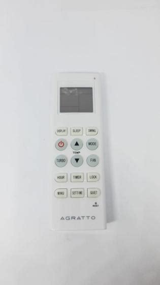 Controle Remoto Btus Agratto Fit Ccs Original Controle