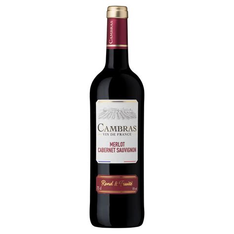 Vin De France Cambra Merlot Cabernet Sauvignon Rouge 75cl Pas Cher