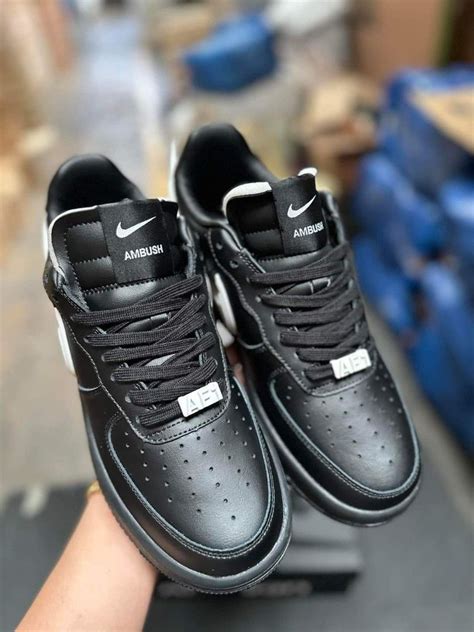 Nike Air Force 1 Low Black White Ambush On Carousell