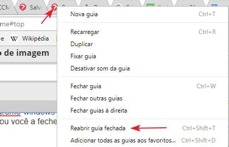 Como Restaurar Janelas Fechadas Recentemente No Chrome