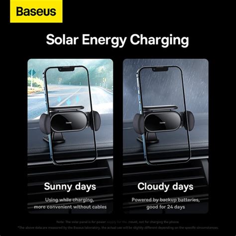 Baseus Online Baseus Steel Cannon Pro Solar Electric Car Mount