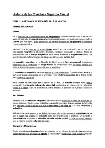 Historia De Las Ciencias Segundo Parcial Resumen Completo Pdf