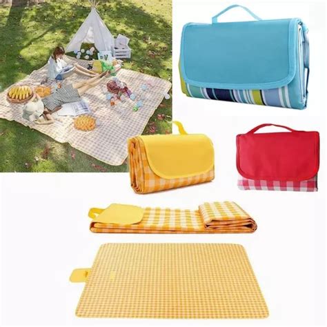 Alfombra Manta Bolso Para Picnic Camping Impermeable Cuotas Sin Inter S