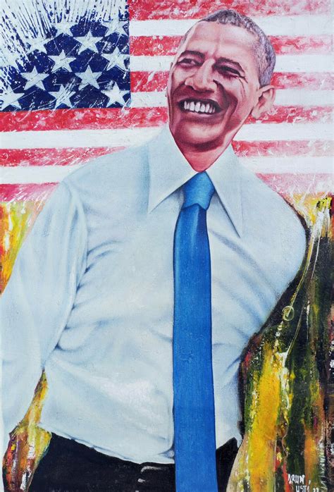 Barack Obama Portrait Painting