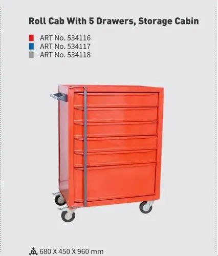 Red Mild Steel Automobile Tool Trolley For Industrial At Rs In