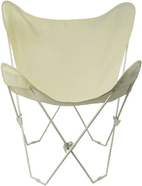 Amazon Algoma 4052 00 Butterfly Chair White Frame Natural