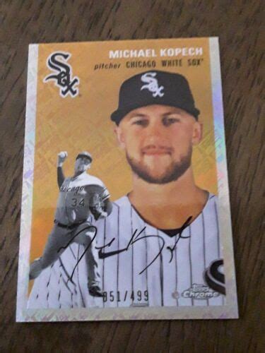 Michael Kopech 2023 Topps Chrome Platinum Anniversary Topps Logo 499