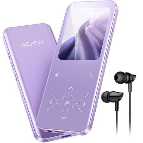 Agptek Mp3 Player With Bluetooth 53 32gb A09x Purple