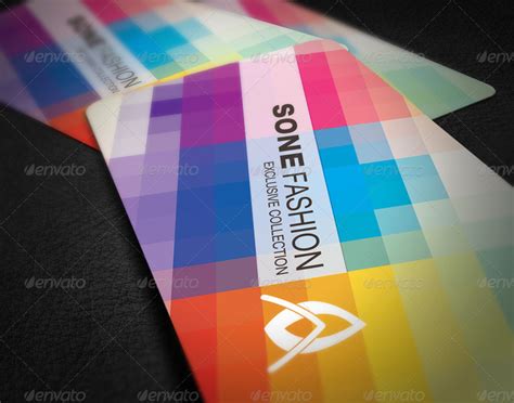 Pixel Business Card Print Templates Graphicriver