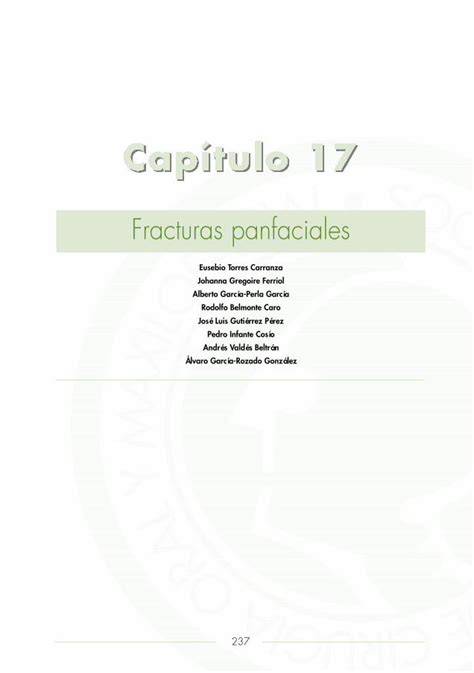 PDF Fracturas panfaciales Sociedad Española de Cirugía