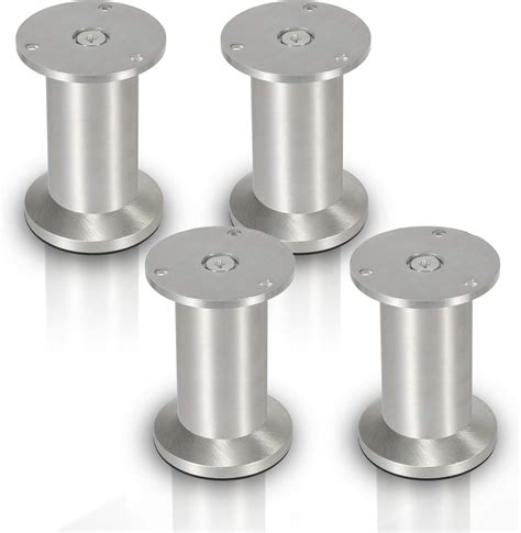 Sonnewelt Lot De Pieds De Meubles En Aluminium De Qualit Sup Rieure