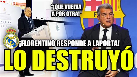 FLORENTINO DESTRUYE A LAPORTA CON ESTA BRUTAL RESPUESTA 940 MILLONES