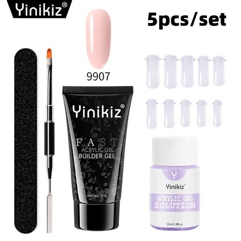 Yinikiz New Product 30g Uv Builder Uv Gel Acrylic Poly Extension Nail