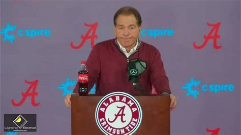 Nick Saban Previews Sec Championship Game Against Georgia Youtube