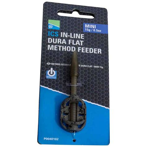 Preston Innovations Ics Inline Dura Flat Method Mini Feeder Silber Waveinn