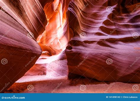 The Intricate Canyons Of Antelope Canyon Stock Photo Image Of