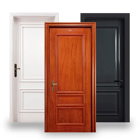 Customized Sound Proof Wood Doors Modern House Hotel Interior Room Hdf