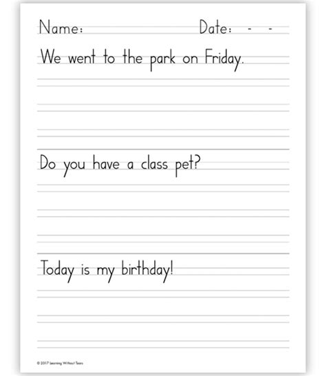 Writing Worksheets For 1st Grade Free Printable Web Handwriting And Reading And Writing Worksheets