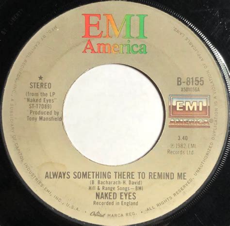 Naked Eyes Always Something There To Remind Me Jacksonville