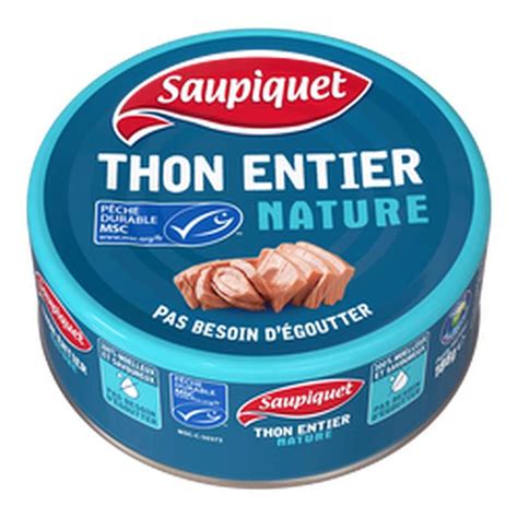 Thon Entier Nature Saupiquet 186 G La Belle Vie Courses En Ligne