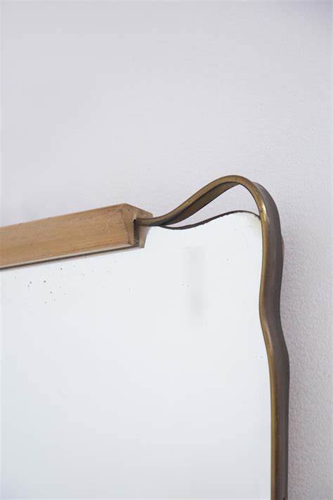 Vintage Wooden Wall Mirror For Sale at 1stDibs