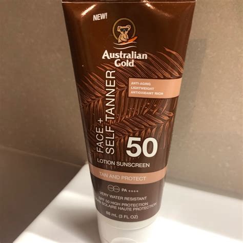 Australian Gold SPF 50 Face Self Tanner Lotion Review Abillion