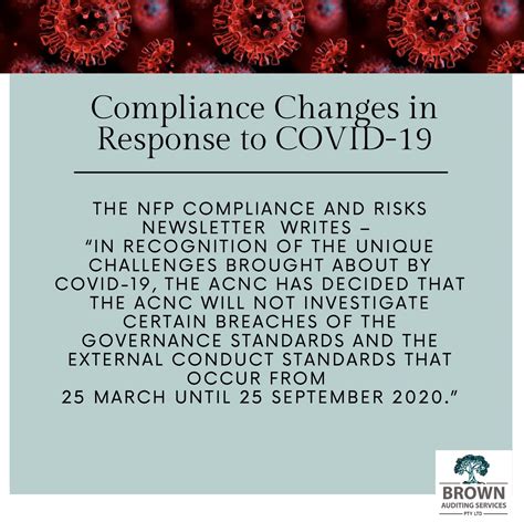 Compliance Changes In Response To Covid 19 Brown Auditing Services