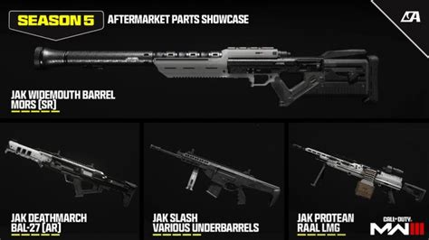 All Mw3 And Warzone Season 5 Aftermarket Parts — Siegegg