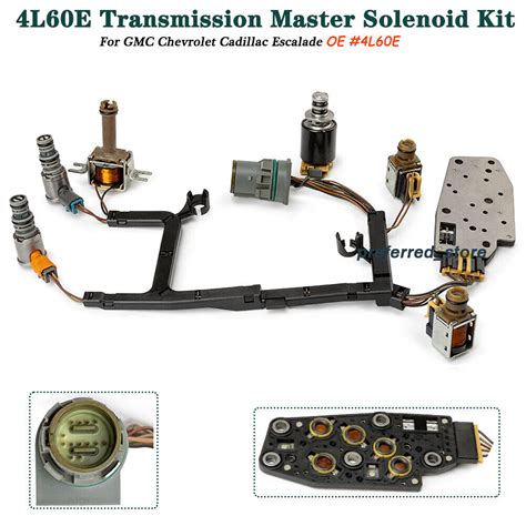 4l60e Transmission Master Solenoid Kit Epc Shift Tcc 3 2 Pwm For Gmc Chevrolet Ebay