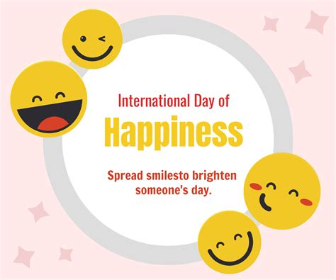 Free International Day Of Happiness Ad Banner Template Edit Online And Download