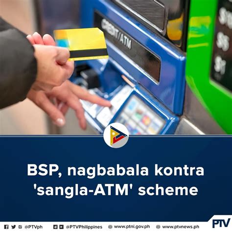 Ptvph On Twitter Ingat Sa Pagsasangla Ng Inyong Atm Card Nagbabala