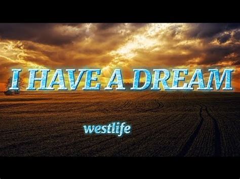 Westlife I Have A Dream Official Lyric Youtube