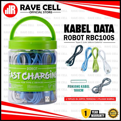 Jual Kabel Data ROBOT RBC100S 2 4A Type C Shopee Indonesia