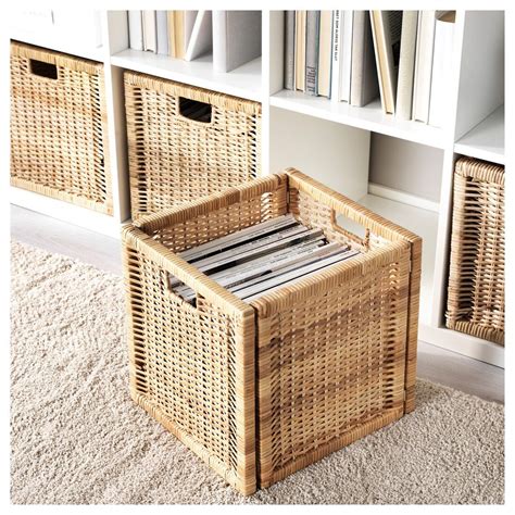 BranÄs Basket Rattan 12 ½x13 ½x12 ½ Ikea Wicker Baskets Storage