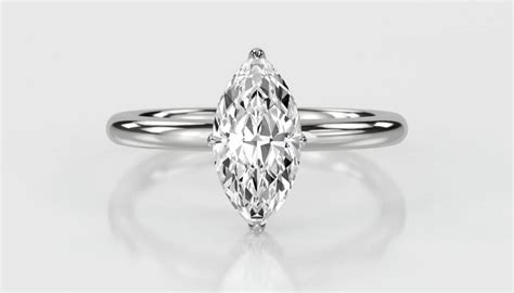 Marquise Diamond High Set Hidden Halo Ring Diamond Heaven