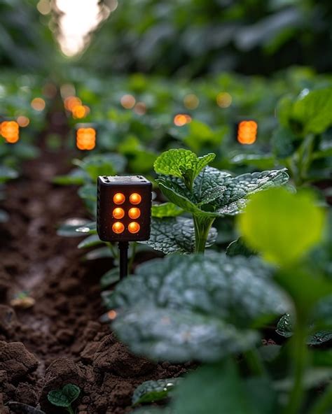 Premium Photo Smart Agriculture Sensors Detecting Wallpaper