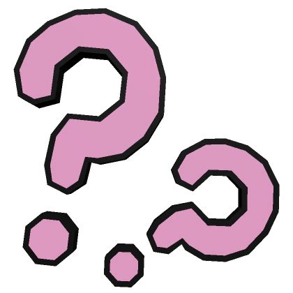 Anime Question Marks On Face Light Pink Roblox Item Rolimon S