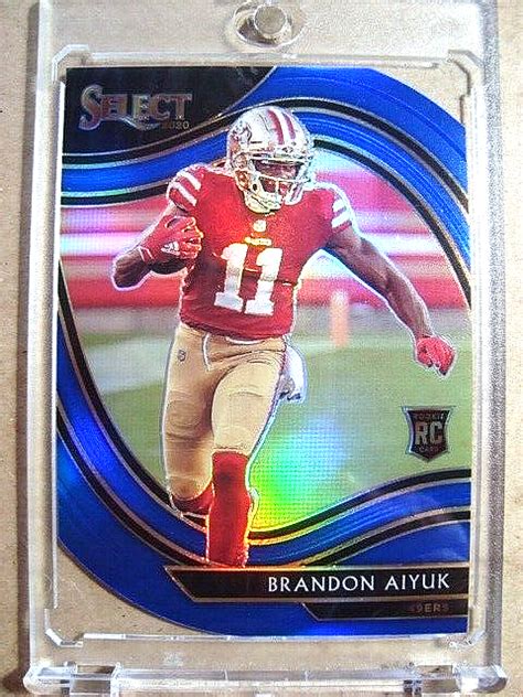 2020 Brandon Aiyuk Panini Select Rookie Field Level Blue Prizm RC MINT