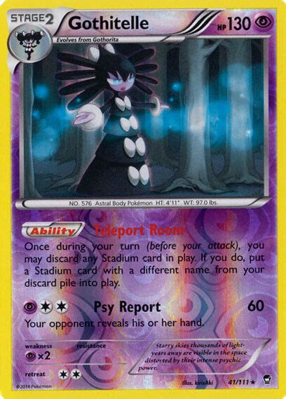 Pokemon Xy Furious Fists Gothitelle Rare Reverse Holo Ebay