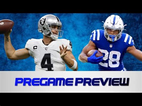 Indianapolis Colts Vs Las Vegas Raiders Pregame Preview YouTube