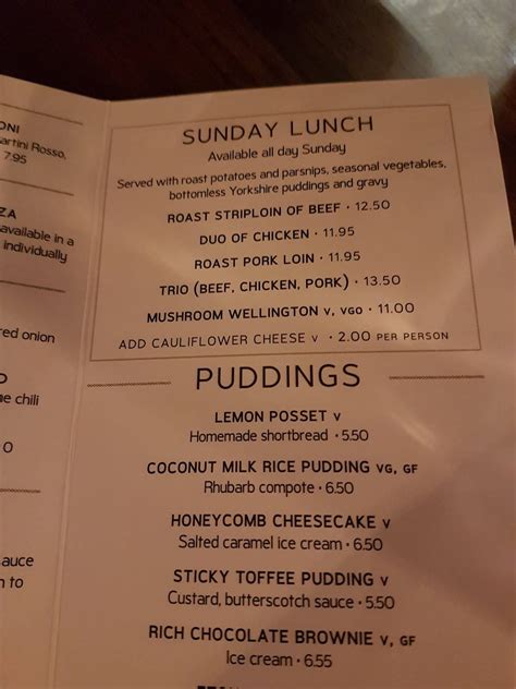 Menu At The Crown And Treaty Pub And Bar Uxbridge 90 Oxford Rd